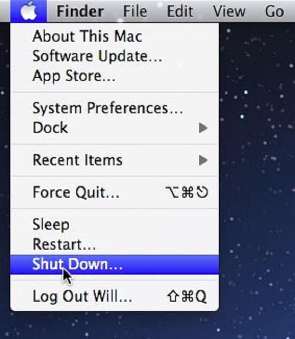 shutdown program for mac